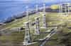 The Chain Home masts, still in place in 1955