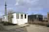 Portacabin/workshop. The Emergency water supply tank can be seen to the right and the WW2 communications mast behind (Nick Catford)
