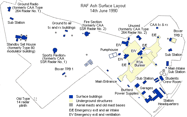 Surface plan of RAF Ash after rebuilding (Nick Catford)