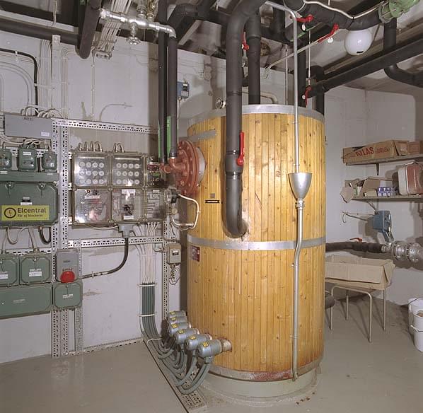 Domestic hot water boiler and tank (Nick Catford)