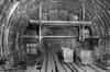 Construction of extension in 1952. 25' diameter tube under construction showing 15' diameter pilot tube (BT Archives)