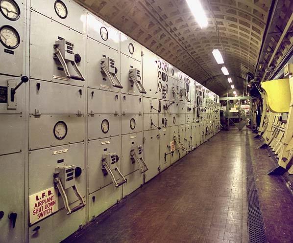 High voltage control panel in October 1995 (Nick Catford)