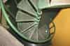 Spiral stairs down from the level above Tea Bar Alley (Nick Catford)