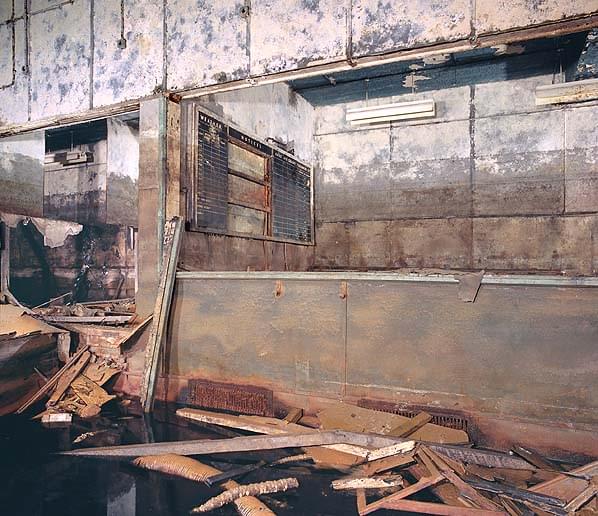 Intercept Cabin No 3 (right) and the Projector room seen from the old operations room (Nick Catford)