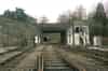 The western portal from the end of the old platform and showing the 'B' signal box beginning to deteriorate at the hands of vandals. The closed line was freely accessible at this time despite the fact that a short walk through the tunnel would take to the main Hastings Line at Grove Junction (Nick Catford)