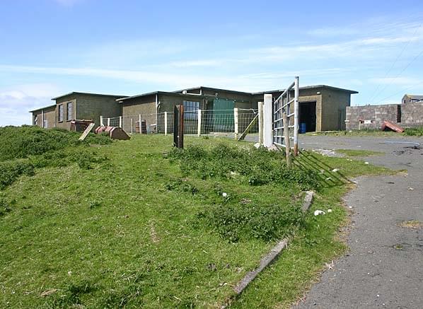 The top of the access road up to the R11 technical block. The standby set house is out of view to the right (Nick Catford)
