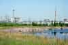 Approaching the power station. Unit 4 is seen on the left (Nick Catford)