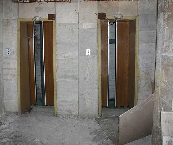 Pripyat - Polissya Hotel lifts (Nick Catford)