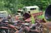 Military vehicle in the rear yard at Pripyat Police Station (Nick Catford)