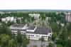 Pripyat - view from the roof of one of the the 16 storey apartment blocks, the central square can be seen in the centre with the Cultural Palace to its left and the Polissya Hotel to the rear (Nick Catford)