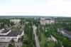 Pripyat - view from the roof of one of the the 16 storey apartment blocks, the central square can be seen far left (Nick Catford)