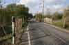 Eythorne Road level crossing in April 2008. Golgotha Tunnel is to the left and Shepherdswell Station to the right (Nick Catford)