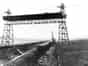 Aerial ropeway passing over the Dover - Deal main line at Guston in 1930 