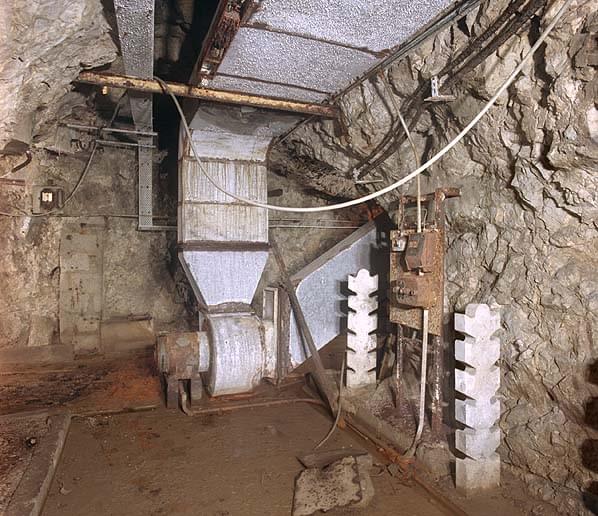 Ventilation plant in the south adit (Nick Catford)