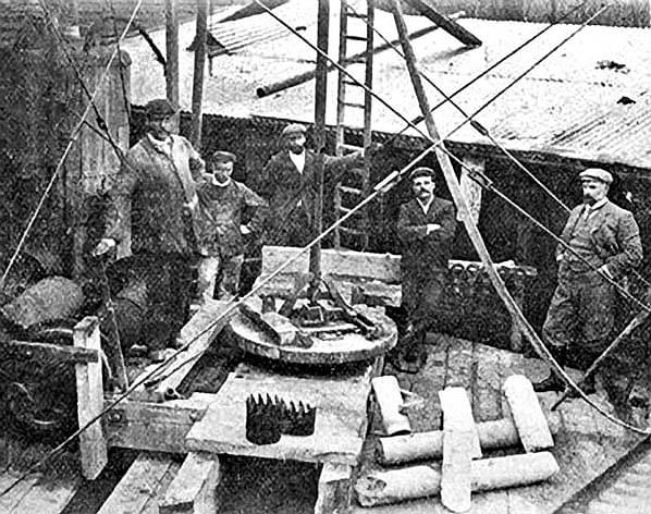 Francis Brady's 1886 borehole at Shakespeare Cliff 