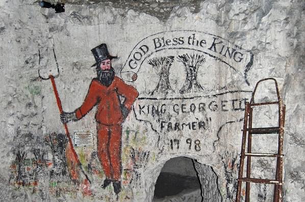 Farmer George III below the western gallery (Chris Rayner)