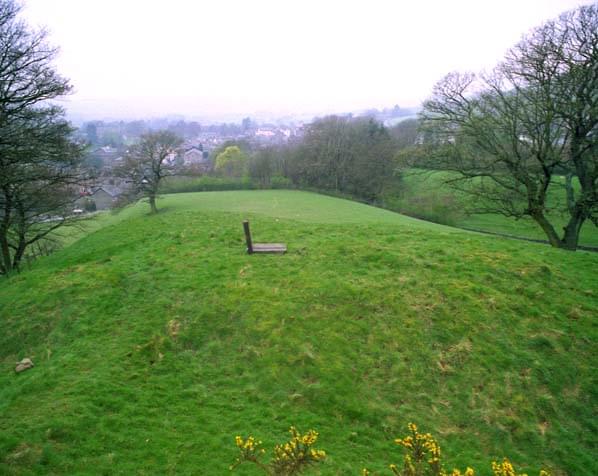 The position of the shaft is indicated by the raised concrete slab (Nick Catford)