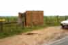 Farnsfield aircraft post, note the underground post to the right of the building. (Charles Parker)