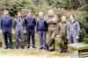 The Christow Crew in 1982 L - R Chris England, Norman Blewitt, ?, L/Obs Stan Vass, ?, Rupert Huddy, C/Obs Mike Soper (Rupert Huddy)