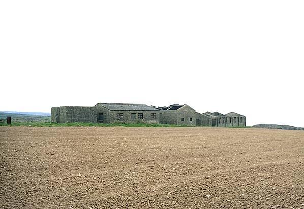 Barrack buildings in an adjacent field (Nick Catford)