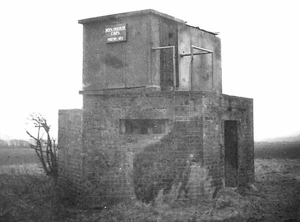 The post war aircraft monitoring post at Lowestoft. There is still a pillbox in the vacinity 