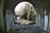 Looking north-west towards Tregarth from inside the Tregarth tunnel on 30 January 2013 (Paul Wright)