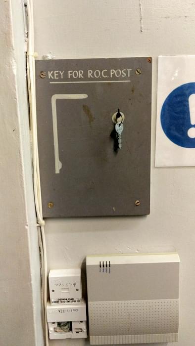 In Shildon telephone exchange, believed to be key to the ROC post for GPO / BT engineers use. (CB)