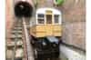 One of the original Victorian carriages on the West Hill Cliff Railway (1066 County)