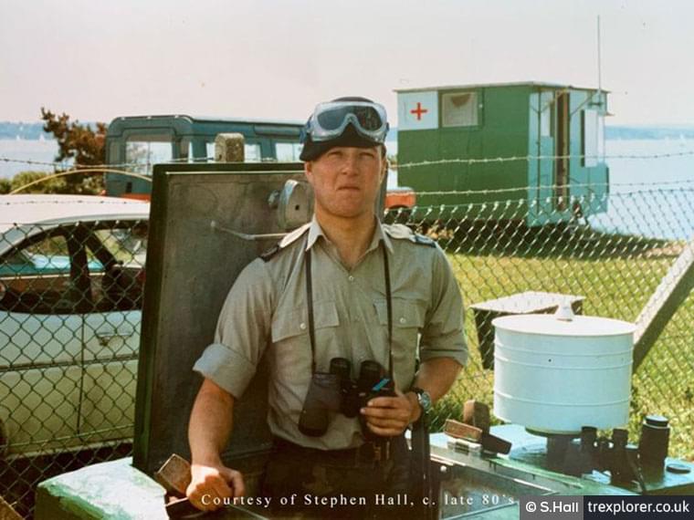 This is last ever Chief Observer of the Lepe ROC post, Tim Leather, before it was permanently stood-down in 1992. (Stephen Hall)