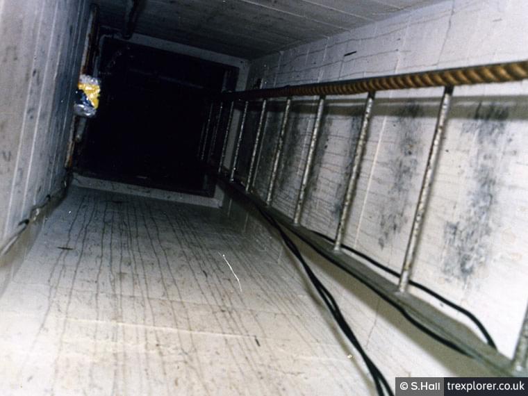 To get into the Lepe Cold War bunker you had to climb down this ladder. (Stephen Hall)