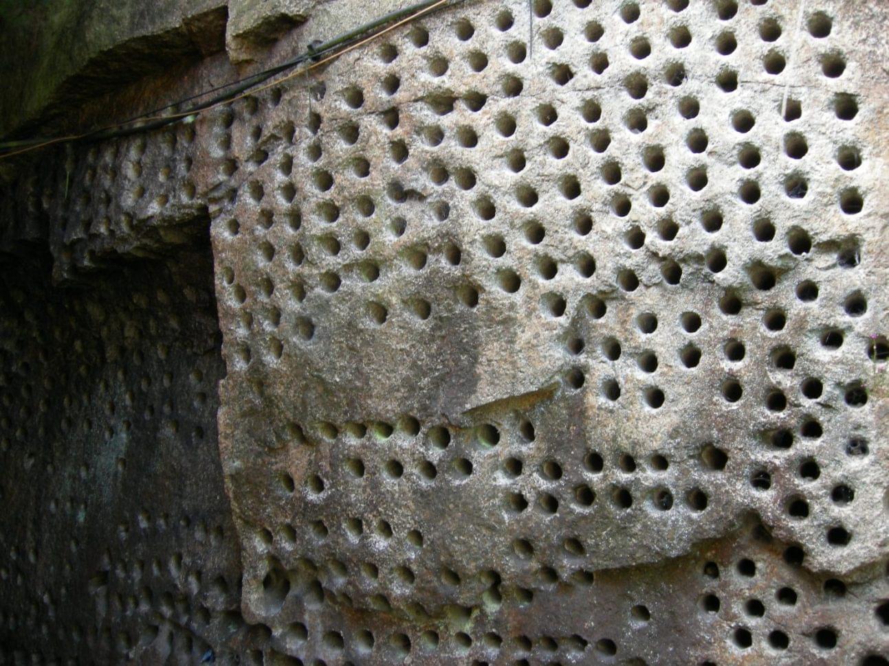 The impressive result of years of drilling by Holmans at their Test Mine (Martin Dixon)