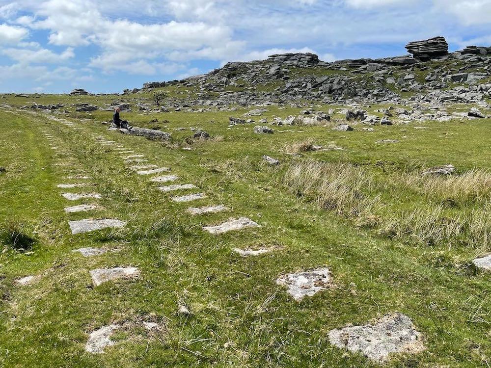 Remains of railway tracks across the moor (Neil Iosson)