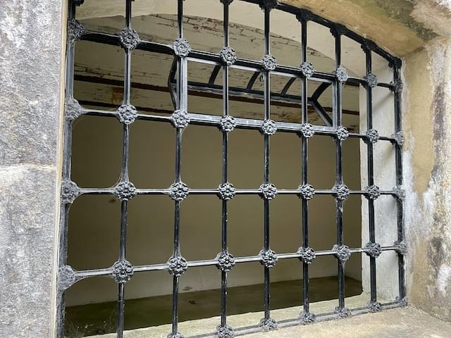 Restored Crittall window of casemate (Neil Iosson / 2021)