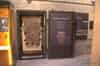 Internal blast door used as a display case by the museum (J M Briscoe)