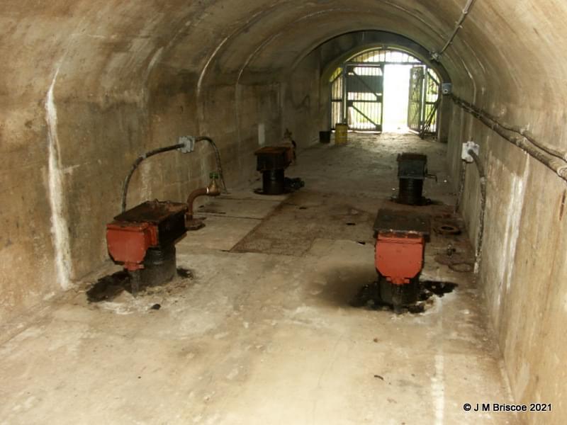 Inchindown Underground Oil Tanks - entrance to one of the tunnels (J M Briscoe)