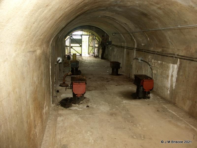 Inchindown Underground Oil Tanks - entrance to one of the tunnels (J M Briscoe)