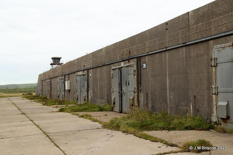 RAF Machrihanish - munitions storage area. (Martin Briscoe)