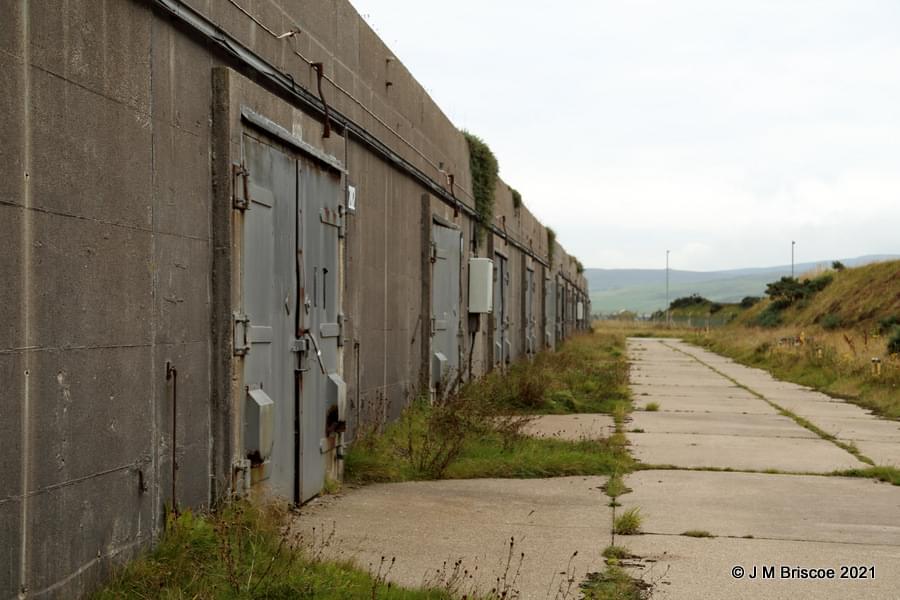 RAF Machrihanish - munitions storage area. (Martin Briscoe)