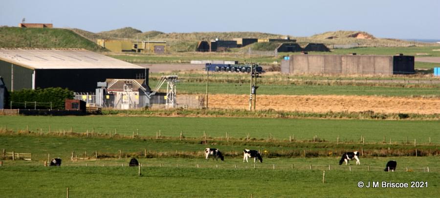 RAF Machrihanish - structure where fuel bowsers were protect during an attack by aircraft. (Martin Briscoe)