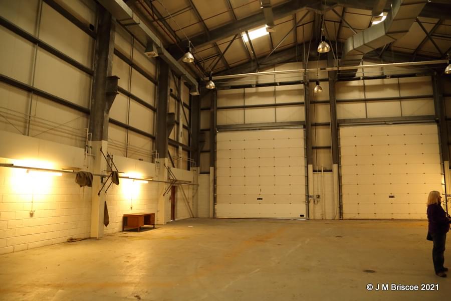 RAF Machrihanish - United States Navy NSWU 2 Seals Training Establishment - unloading bay and storage (Martin Briscoe)