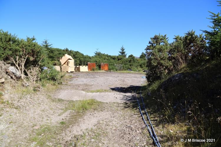 Royal Navy Oil Fuel Store - Ardintoul - footprint of one tank (Martin Briscoe)