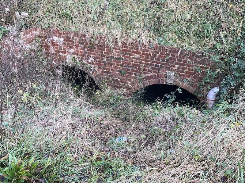 Twin tunnel entrances under A275 (Neil Iosson)