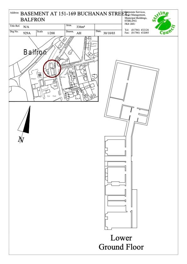 Location and floor plan (James Ruskell / Permission of Stirling Council)