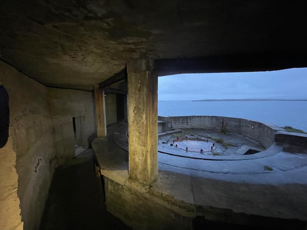 View from gun emplacement (Neil Iosson - 2021)