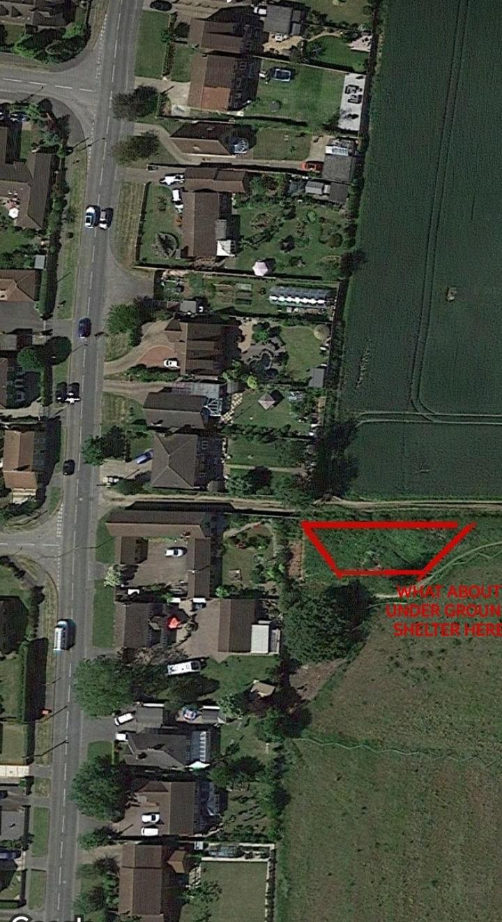 There is a shelter within the red marked area. It was slept in for a week by someone I know (Lynda Padgett )