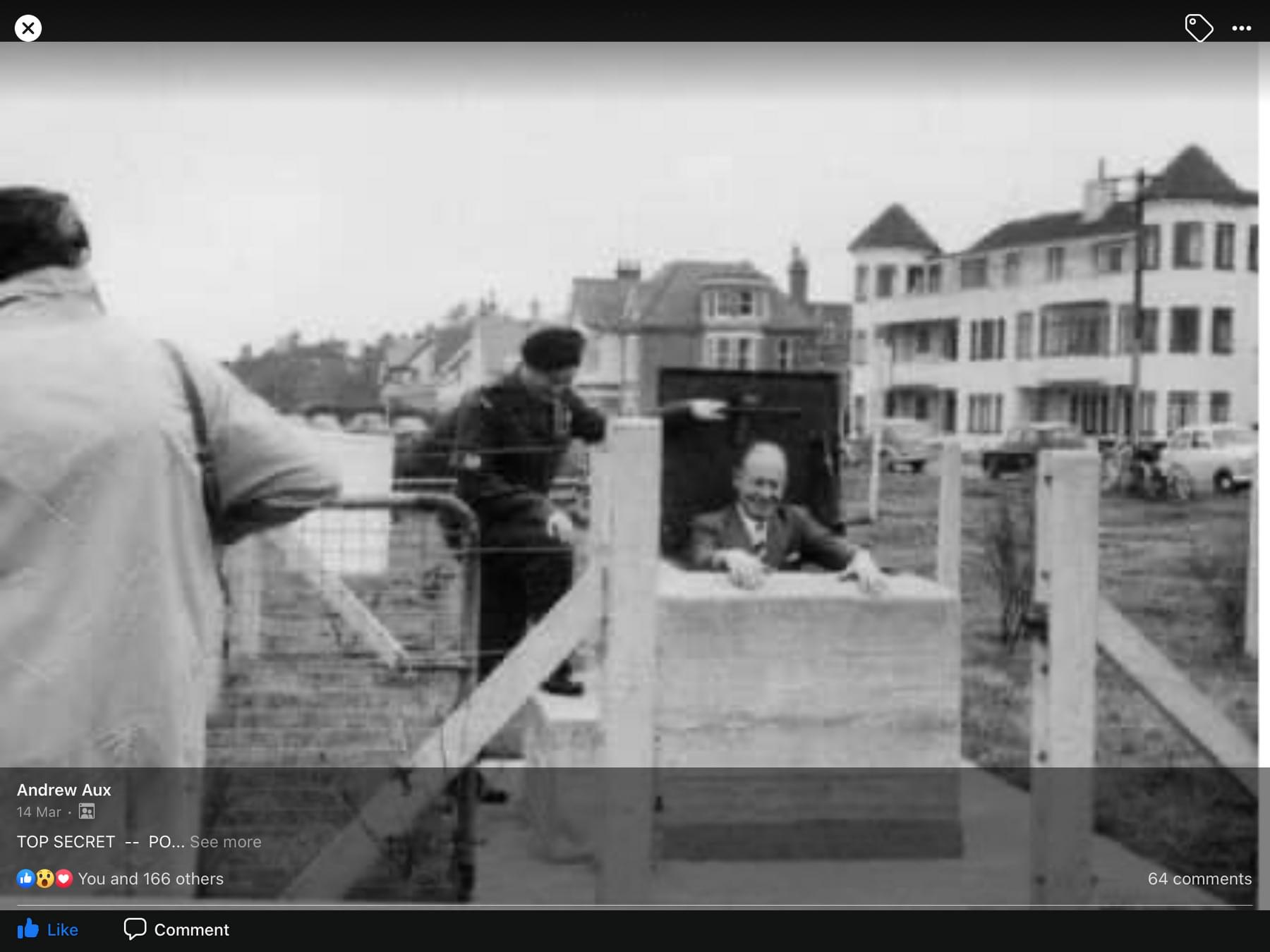 Canford Cliffs ROC Post - now completely filled with earth  (Andrew Aux via Sharon Brown)