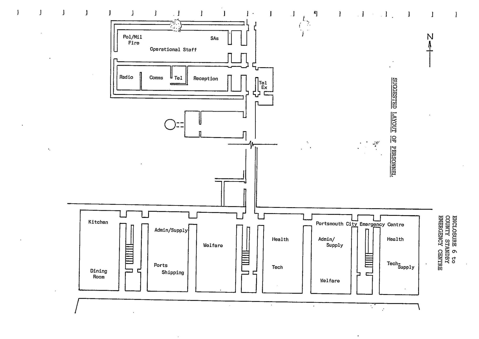 Plan of the layout from the 1980s (Jeff Woonton / Portsmouth Council - 2023)