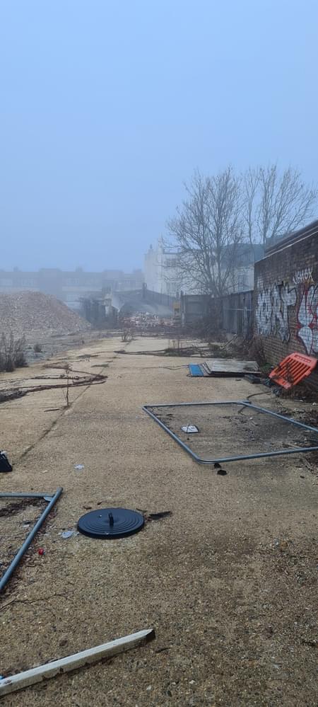 Site view during demolition  (Edward Davies - 2023)