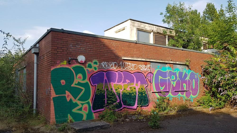 External PR1 building- Site now abandoned and sealed. (Callum Cromwell - 2023)
