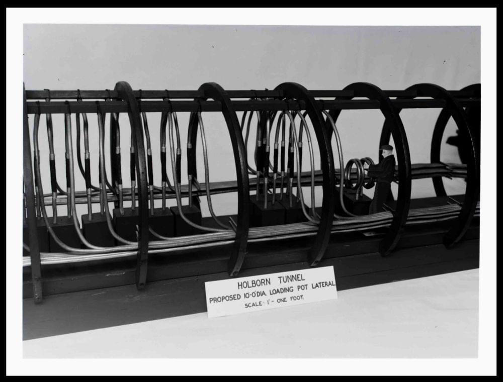 Model of Holborn tunnel (1942) (www.digitalarchives.bt.com - TCB 417/E 12129)